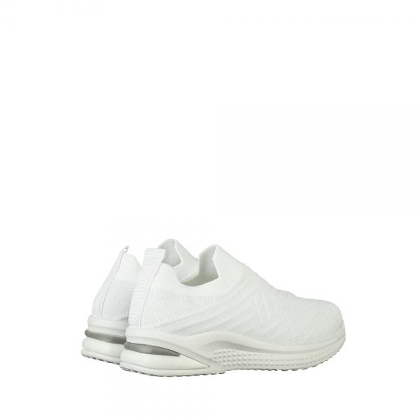 Детски спортни обувки бели  от текстилен материал  Doston, 4 - Kalapod.bg
